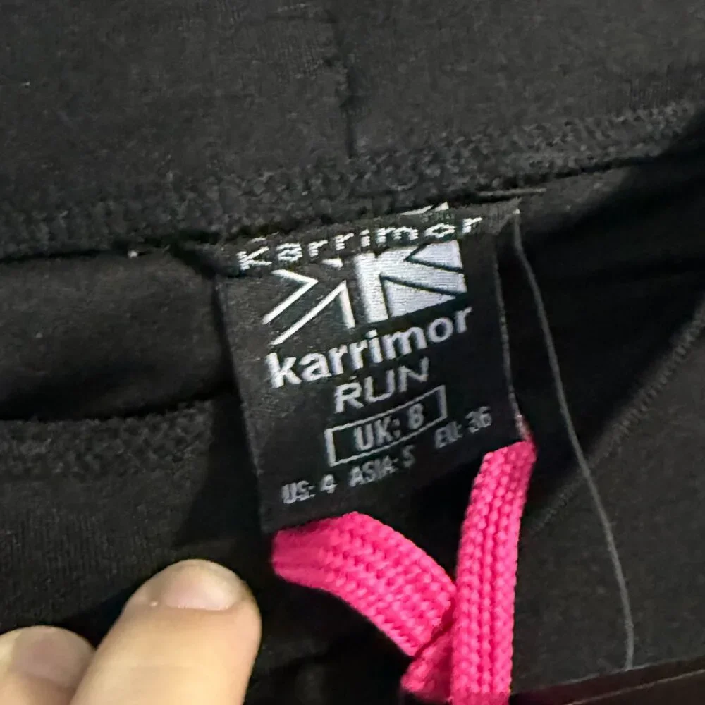 NWT Karrimor Black Run Tights Youth Girls‎ Size 8 XS